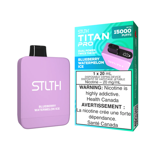 STLTH Titan Pro Blueberry Watermelon Ice 15k Puffs (Pack of 5)