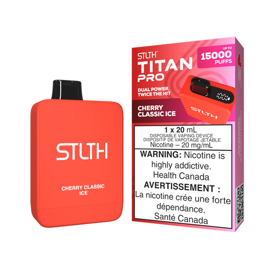 STLTH Titan Pro Cherry Classic Ice 15k Puffs (Pack of 5)