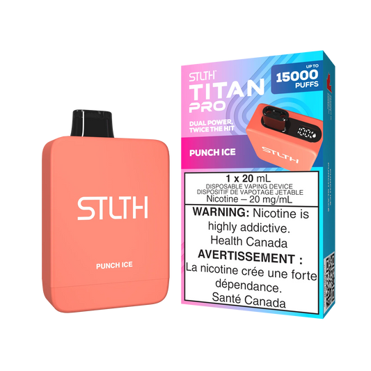 STLTH Titan Pro Punch Ice 15,000 PUFFS 20mg Nicotine (Pack of 5)