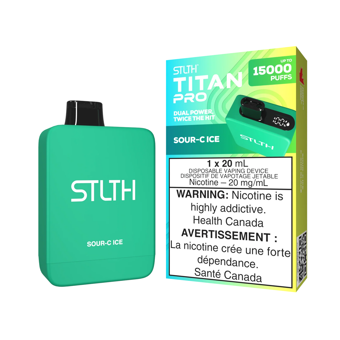 STLTH Titan Pro Sour-C Ice 15k Puffs (Pack of 5)