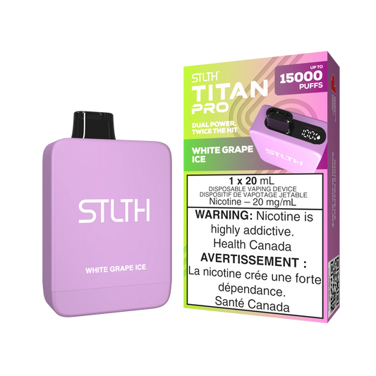 STLTH Titan Pro White Grape Ice 15k Puffs (Pack of 5)