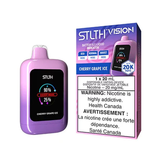 STLTH Vision Cherry Grape Ice 20K Puffs 20ml (Pack of 4)