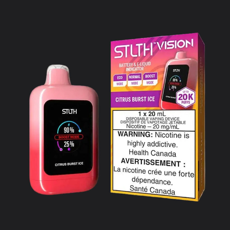 STLTH Vision Citrus Burst Ice 20K Puffs 20ml (Pack of 4)