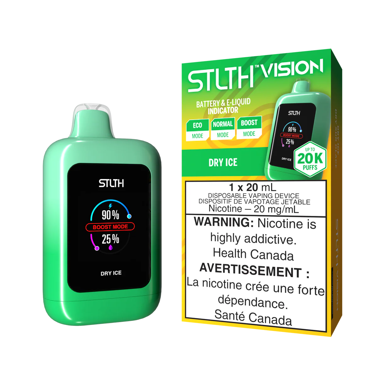 STLTH Vision Dry Ice 20K Puffs 20ml (Pack of 4)