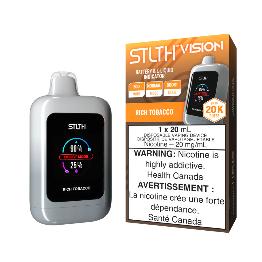 STLTH Vision Rich Tobacco 20K Puffs 20ml (Pack of 4)
