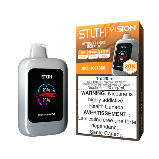STLTH Vision Rich Tobacco 20K Puffs 20ml (Pack of 4)
