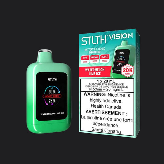 STLTH Vision Watermelon Lime Ice 20K Puffs 20ml (Pack of 4)