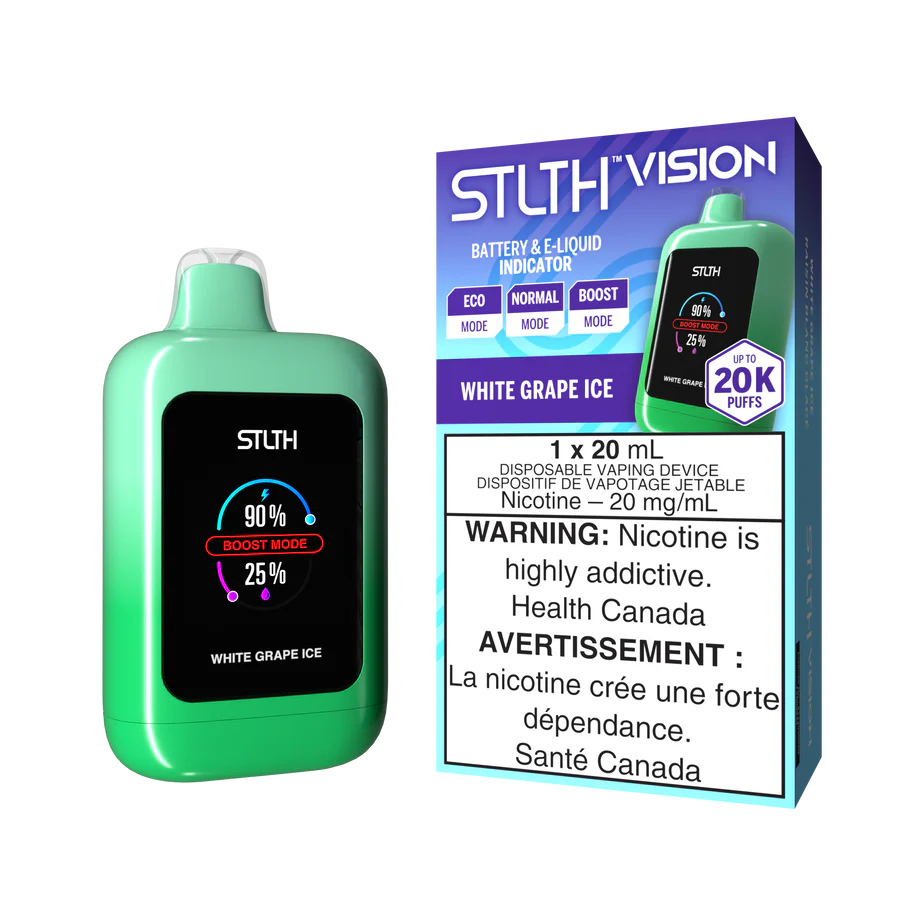 STLTH Vision White Grape Ice 20K Puffs 20ml (Pack of 4)