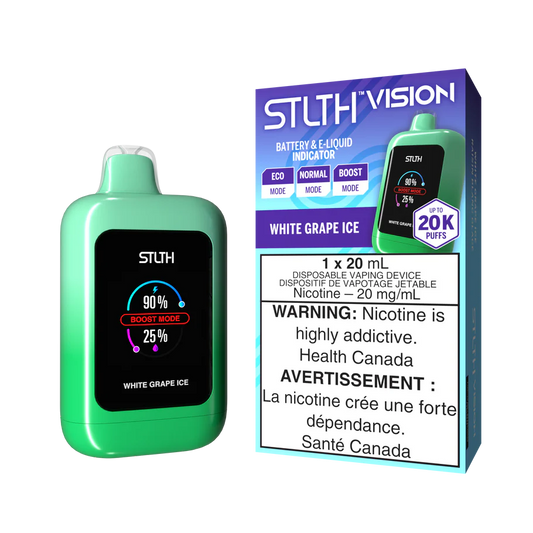 STLTH Vision White Grape Ice 20K Puffs 20ml (Pack of 4)
