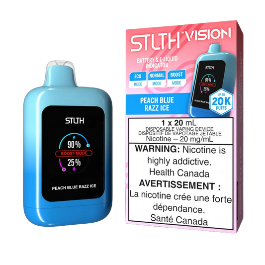 STLTH Vision Peach Blue Razz Ice 20K Puffs 20ml (Pack of 4)