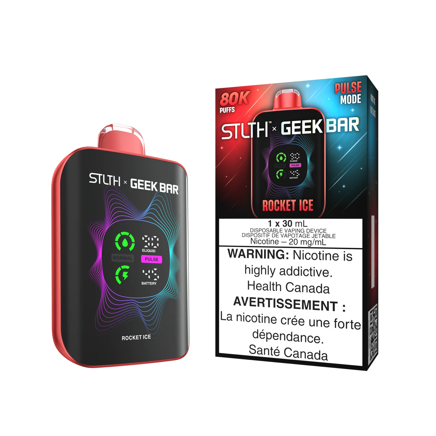 STLTH x GEEK BAR Rocket Ice 80k Puffs 30ml (Pack of 4)