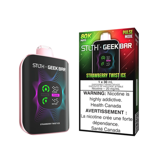 STLTH x GEEK BAR Strawberry Twist Ice 80k Puffs 30ml (Pack of 4)