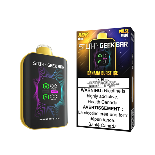 STLTH x GEEK BAR Banana Burst Ice 80k Puffs 30ml (Pack of 4)