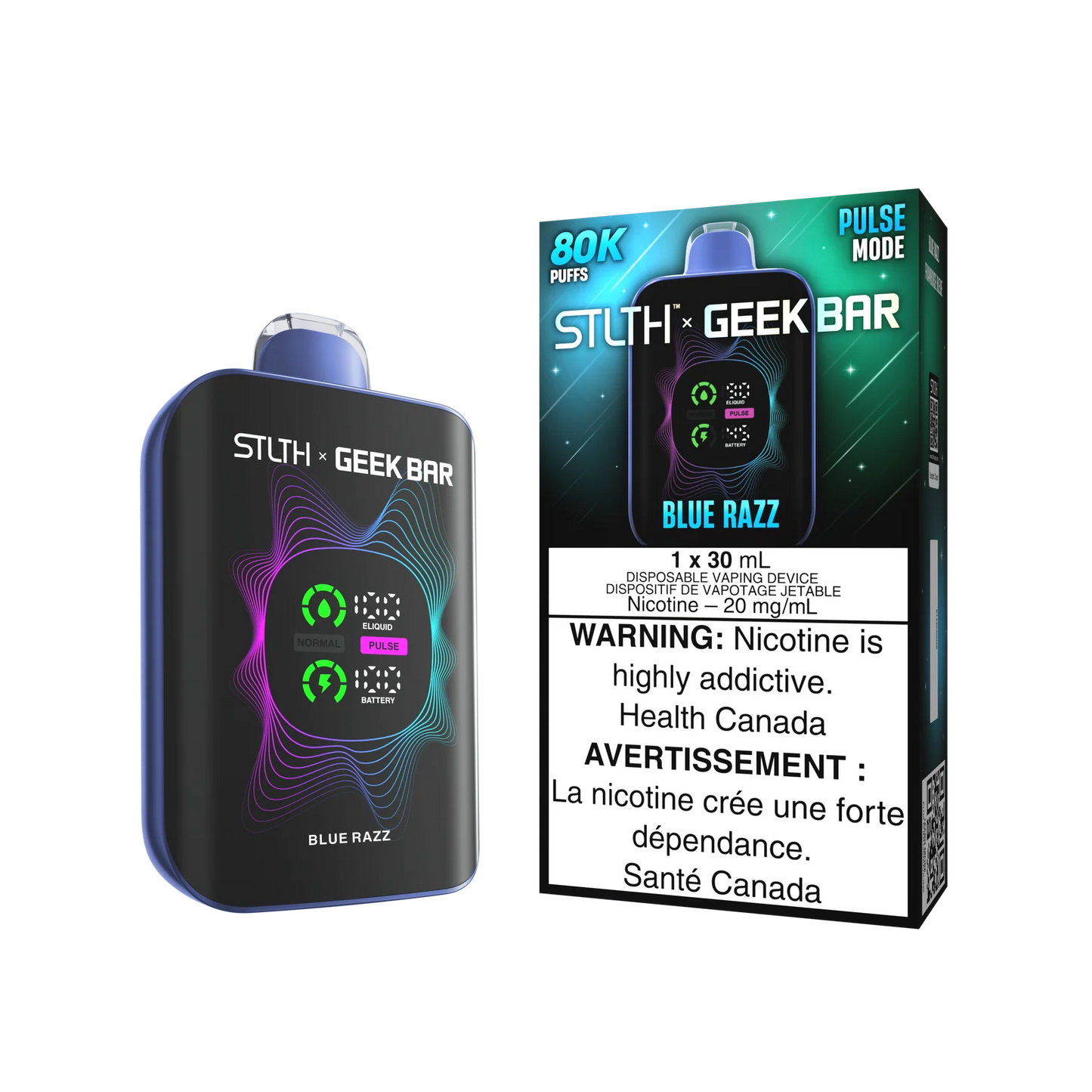 STLTH x GEEK BAR Blue Razz 80k Puffs 30ml (Pack of 4)
