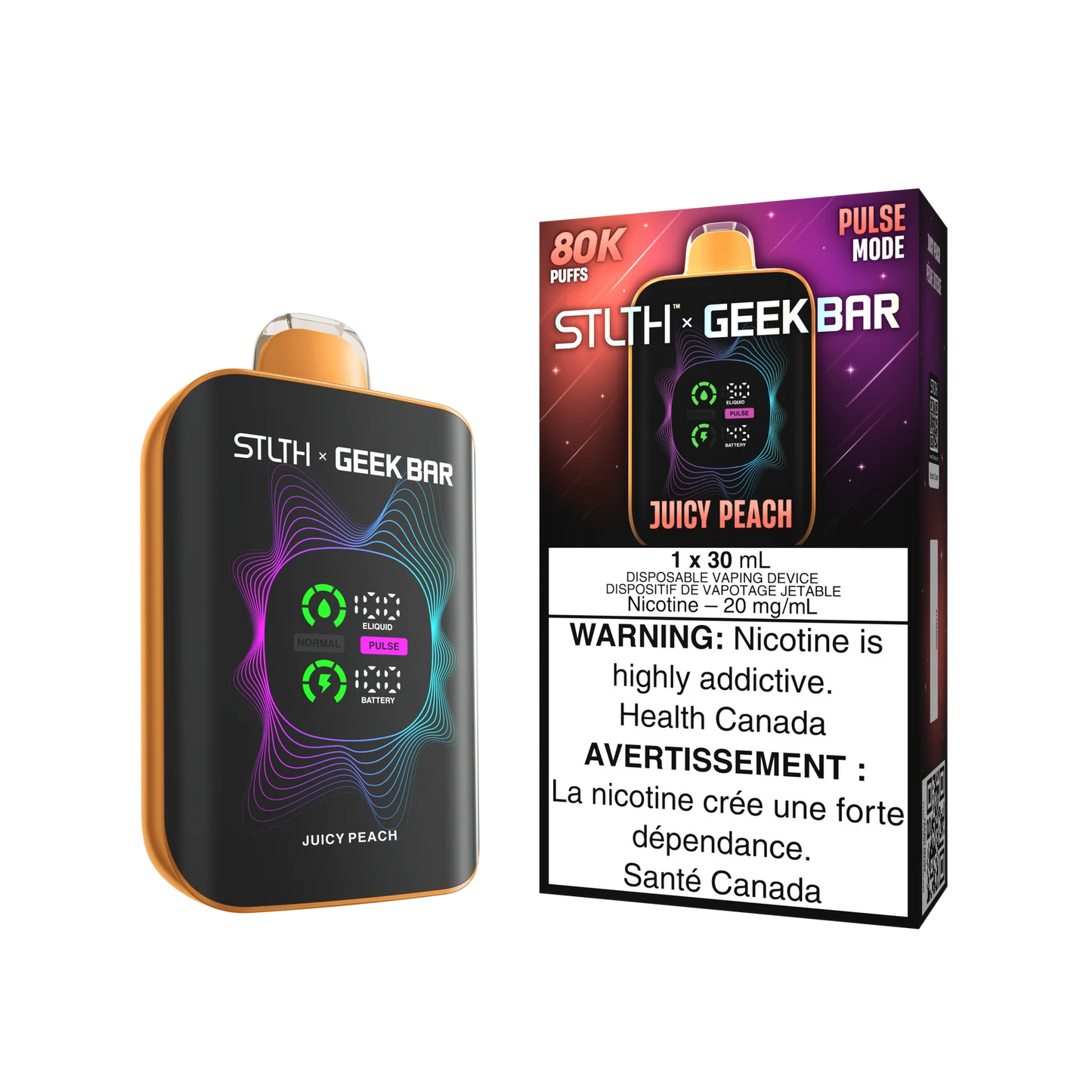 STLTH x GEEK BAR Juicy Peach 80k Puffs 30ml (Pack of 4)