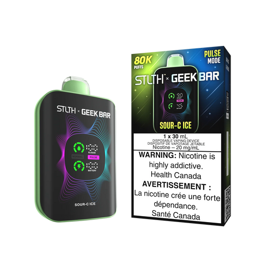 STLTH x GEEK BAR Sour-C Ice 80k Puffs 30ml (Pack of 4)