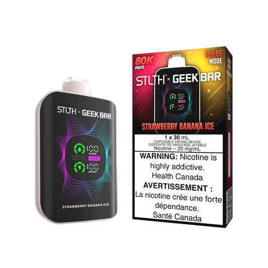 STLTH x GEEK BAR Strawberry Banana Ice 80k Puffs 30ml (Pack of 4)