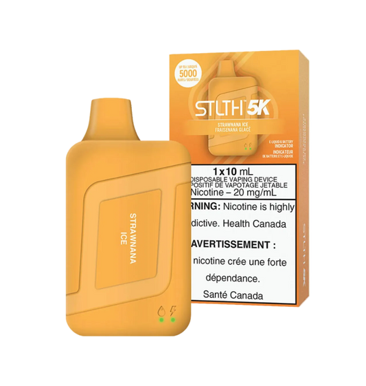 STLTH 5K Puffs Strawnana Ice 10ml (Pack of 5)