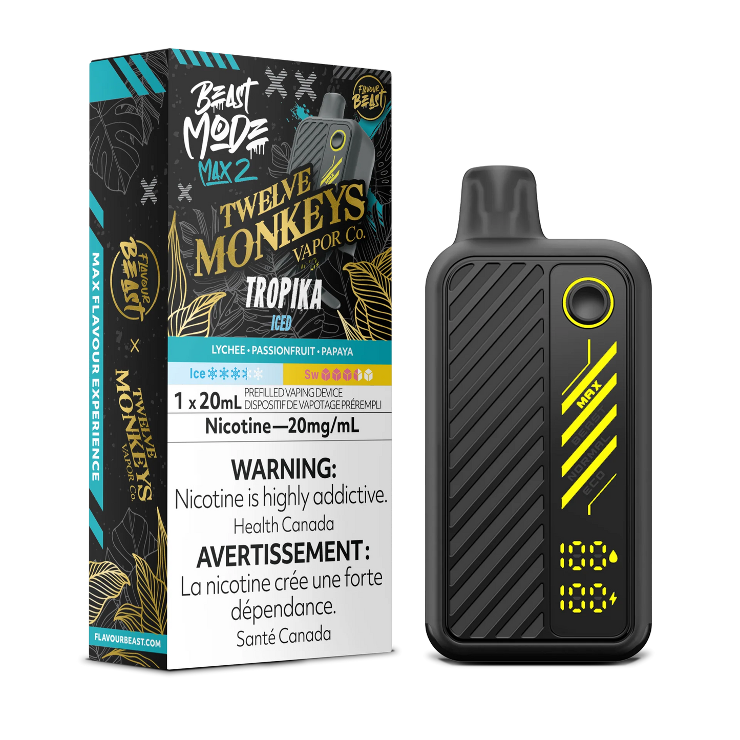 Flavour Beast Mode Max 2 Tropika Iced 50K Puffs 20ml (Pack of 5)