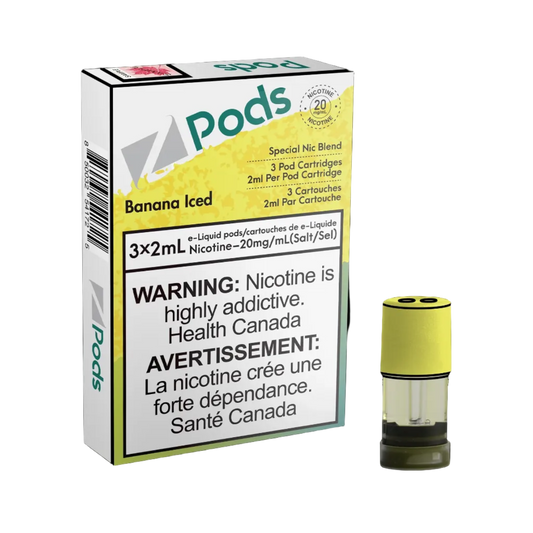 ZPODS Banana Freeze 3x2ml Pod Cartridges (Pack of 5)