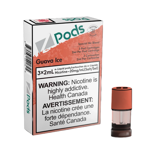 ZPODS Guava Ice 3x2ml Pod Cartridges (Pack of 5)