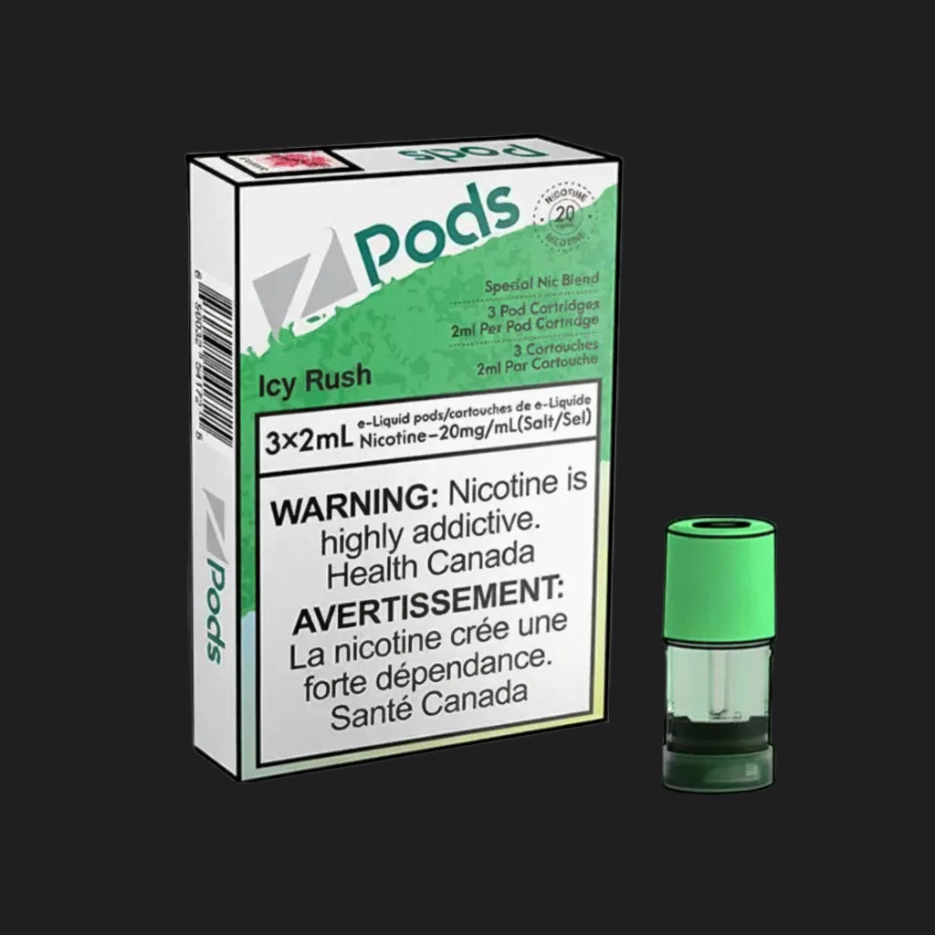 ZPODS Icy Rush 3x2ml Pod Cartridges (Pack of 5)